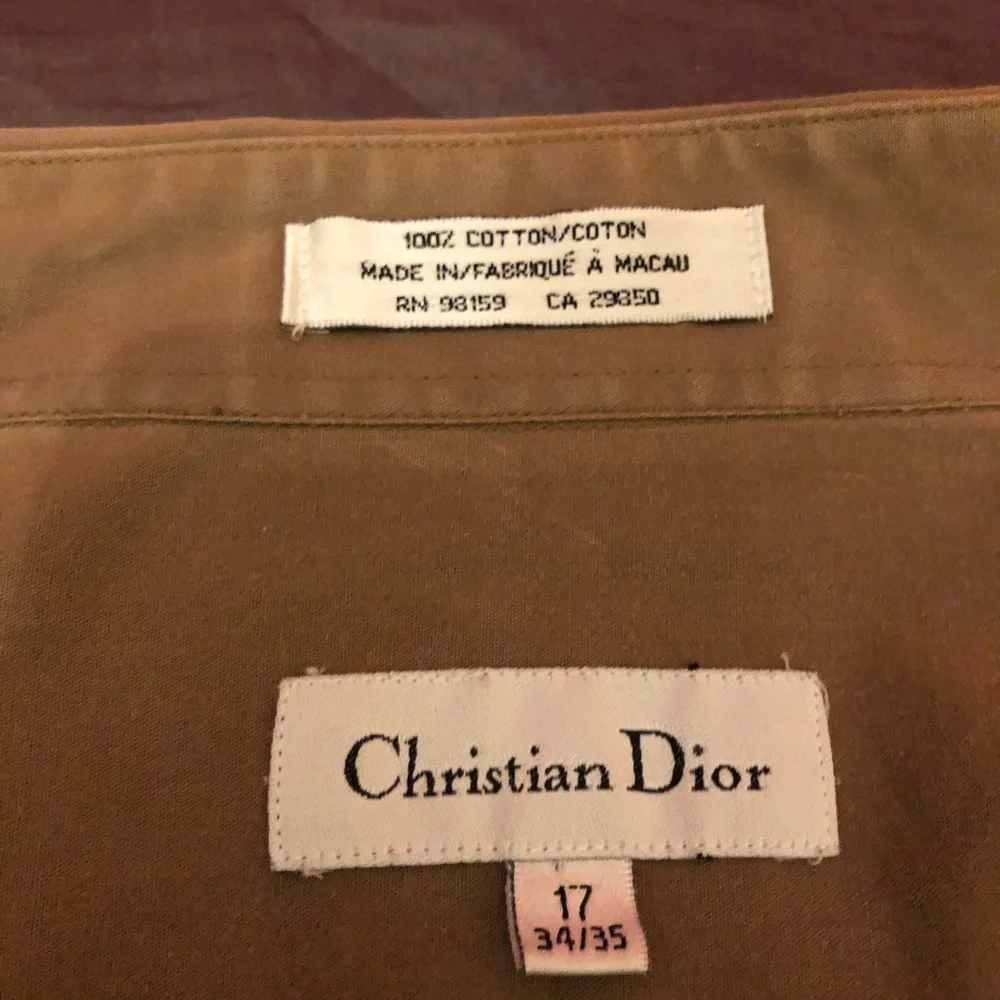 Christian Dior Brown Button Down Shirt - Picture 3 of 6